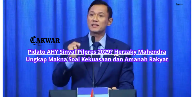 Pidato AHY Sinyal Pilpres 2029? Herzaky Mahendra Ungkap Makna Soal Kekuasaan dan Amanah Rakyat
