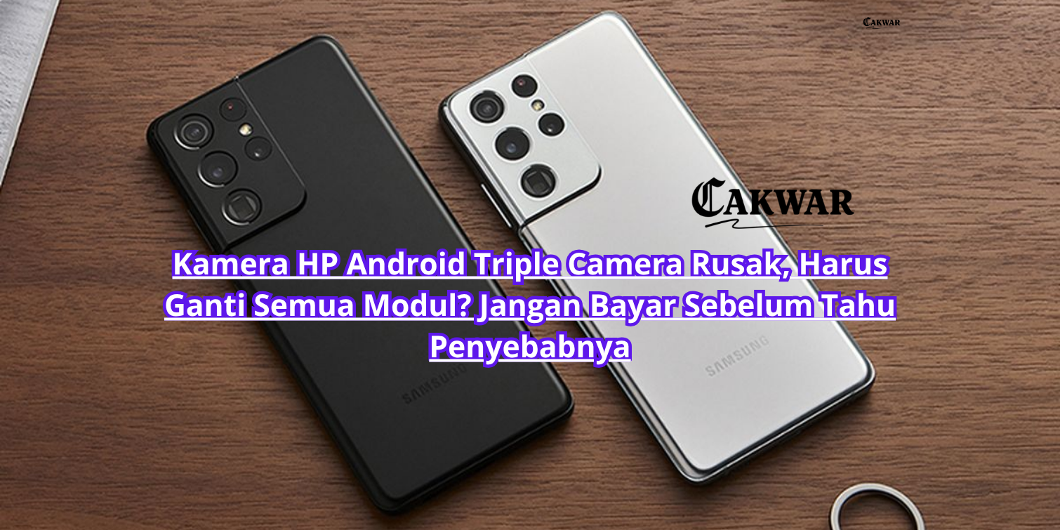 Kamera HP Android Triple Camera Rusak, Harus Ganti Semua Modul? Jangan Bayar Sebelum Tahu Penyebabnya
