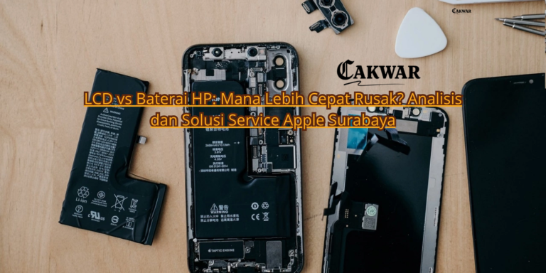 LCD vs Baterai HP: Mana Lebih Cepat Rusak? Analisis dan Solusi Service Apple Surabaya