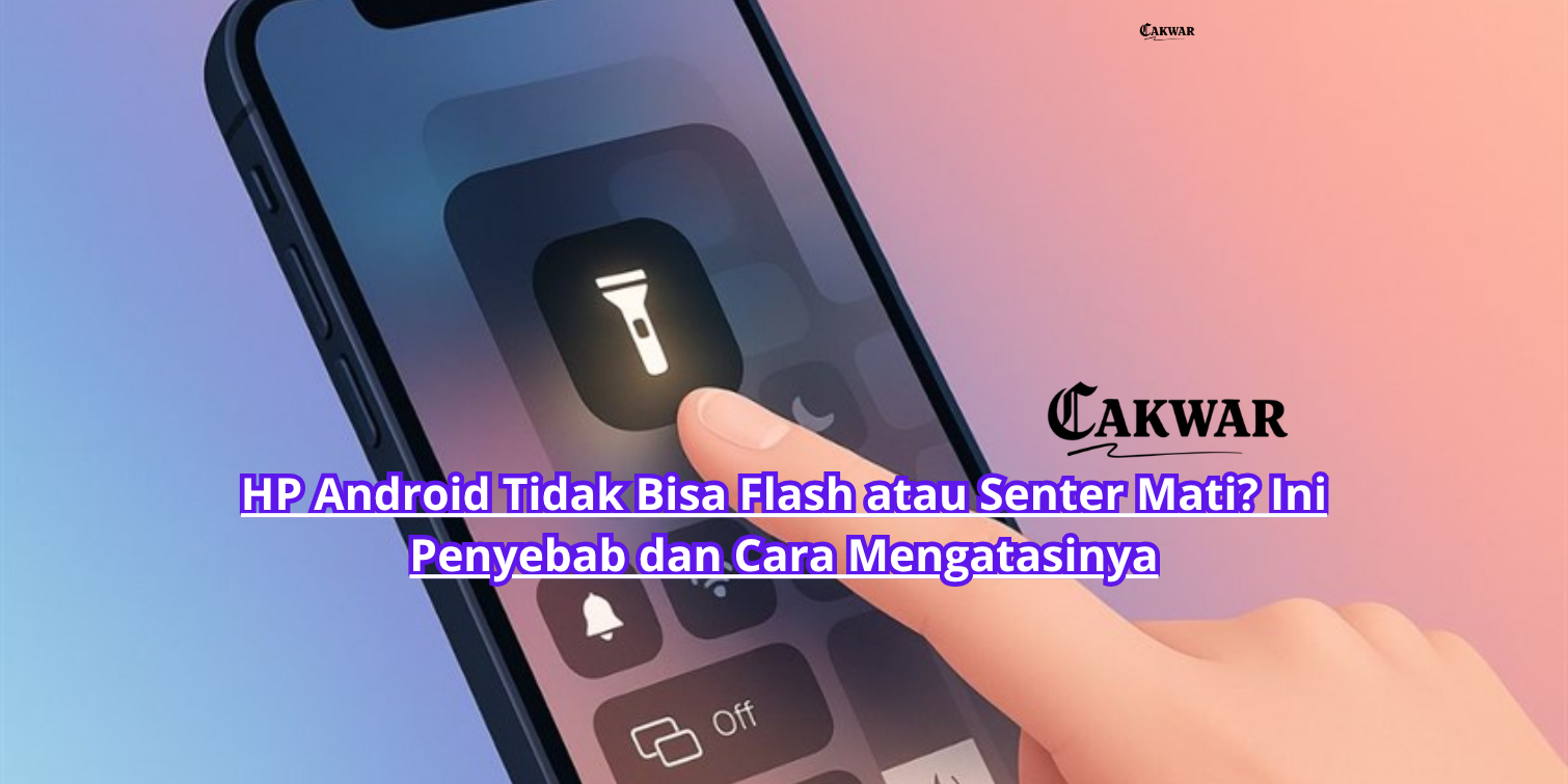 HP Android Tidak Bisa Flash atau Senter Mati? Ini Penyebab dan Cara Mengatasinya