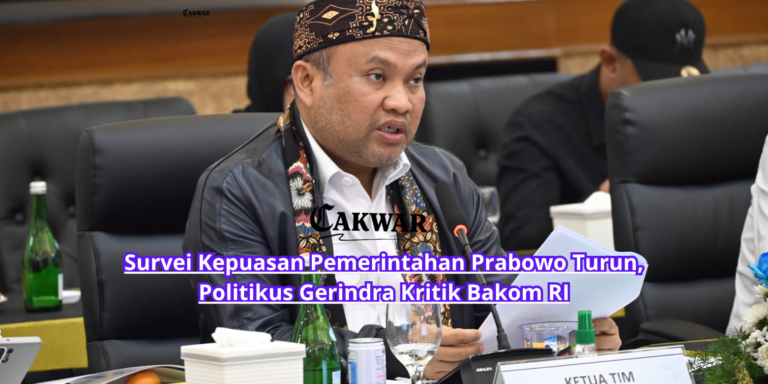 Survei Kepuasan Pemerintahan Prabowo Turun, Politikus Gerindra Kritik Bakom RI