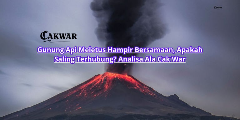 Gunung Api Meletus Hampir Bersamaan, Apakah Saling Terhubung? Analisa Ala Cak War