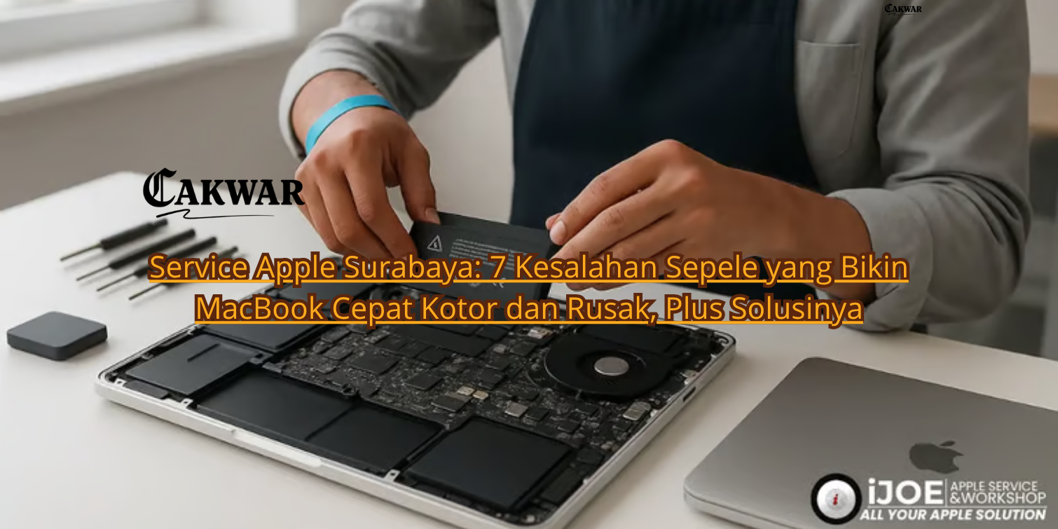 Service Apple Surabaya: 7 Kesalahan Sepele yang Bikin MacBook Cepat Kotor dan Rusak, Plus Solusinya