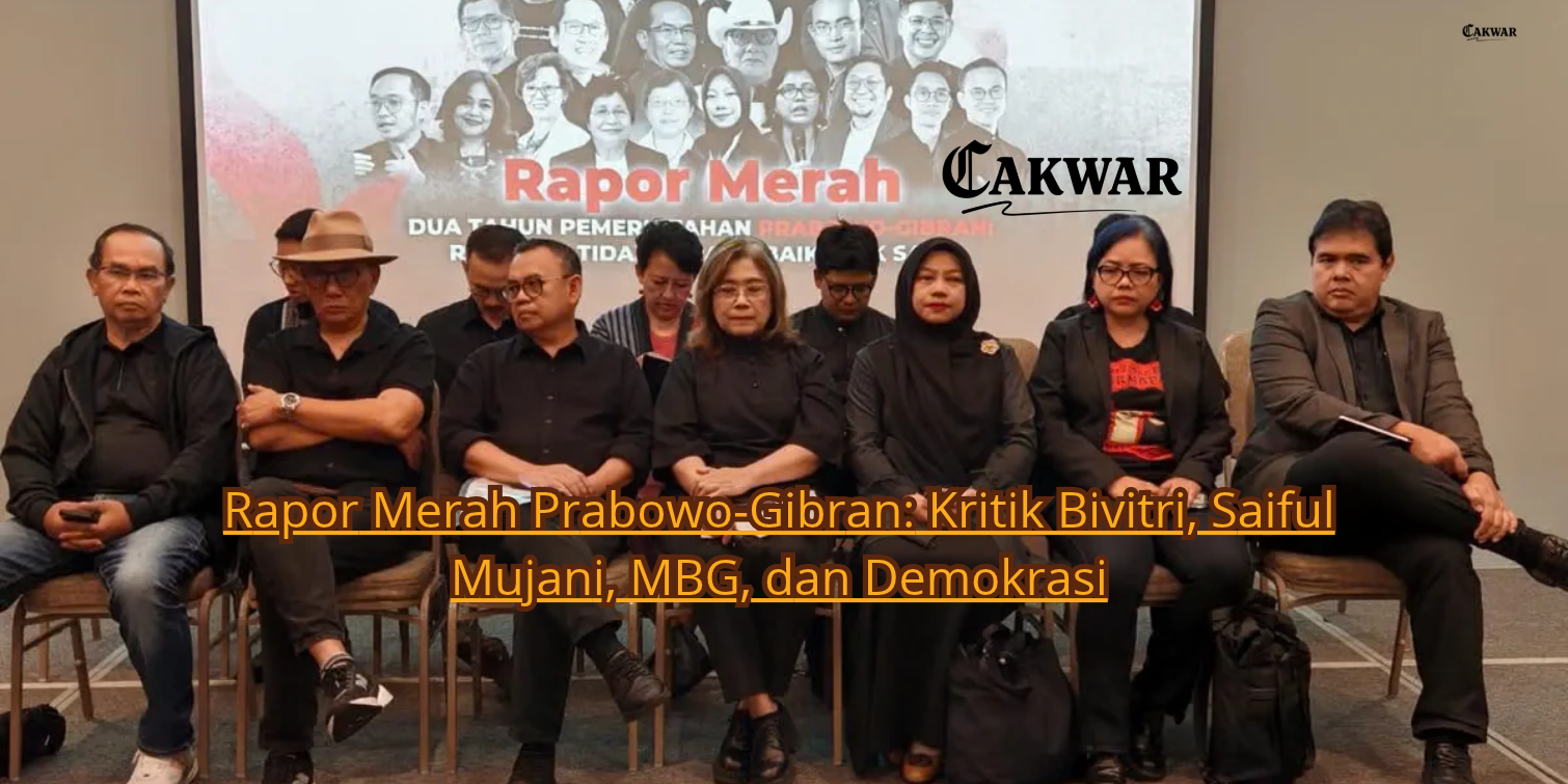 Rapor Merah Prabowo-Gibran: Kritik Bivitri, Saiful Mujani, MBG, dan Demokrasi