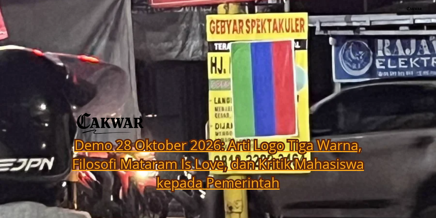 Demo 28 Oktober 2026: Arti Logo Tiga Warna, Filosofi Mataram Is Love, dan Kritik Mahasiswa kepada Pemerintah