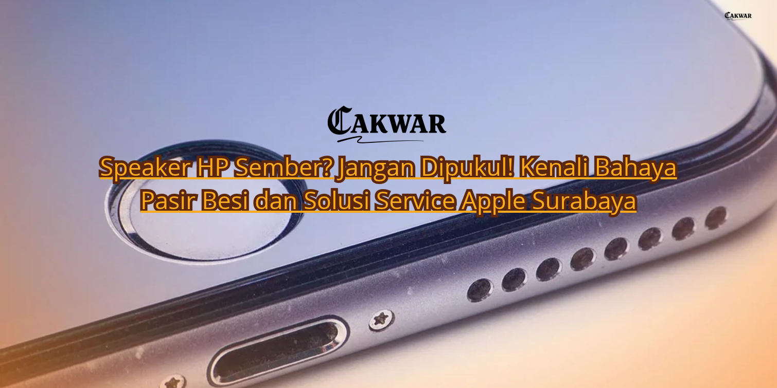 Speaker HP Sember? Jangan Dipukul! Kenali Bahaya Pasir Besi dan Solusi Service Apple Surabaya
