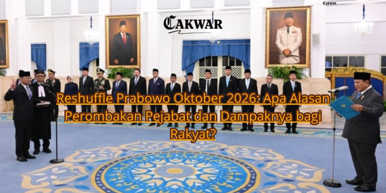 Reshuffle Prabowo Oktober 2026: Apa Alasan Perombakan Pejabat dan Dampaknya bagi Rakyat?