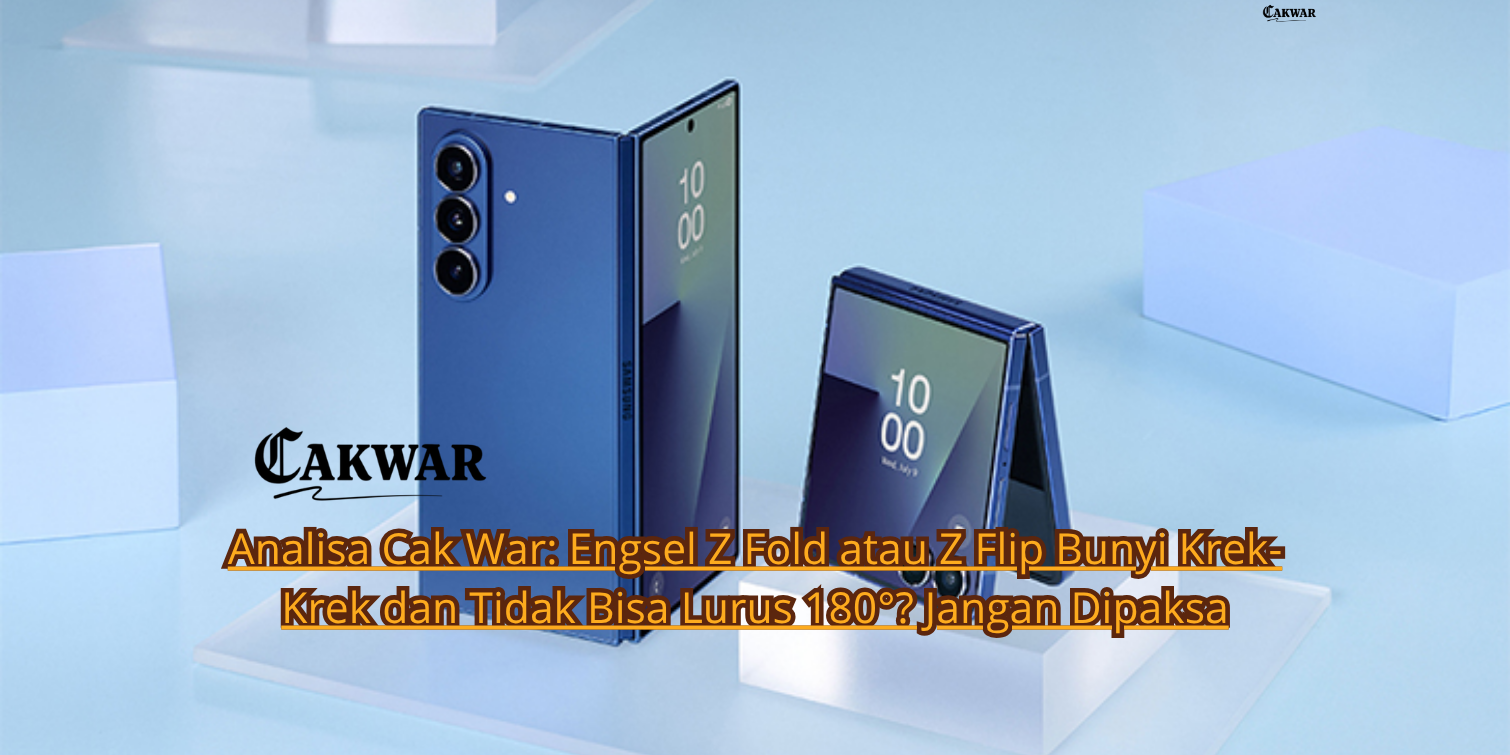 Analisa Cak War: Engsel Z Fold atau Z Flip Bunyi Krek-Krek dan Tidak Bisa Lurus 180°? Jangan Dipaksa
